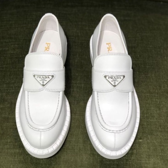Prada Women's White Loafers - Picture 4 of 6
